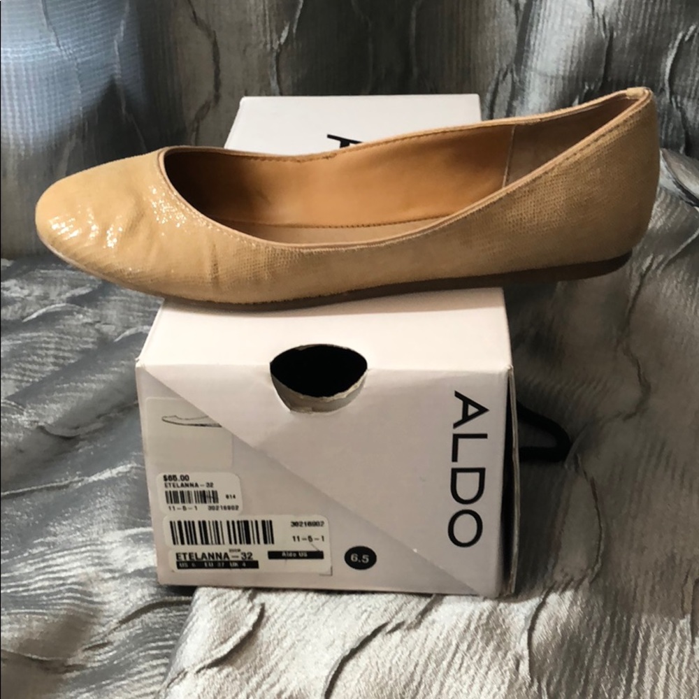 Aldo Nude Flats with shimmer